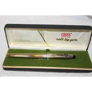 Cross 6604 12KT Gold Filled Soft Tip Pen With Two Refills (New)